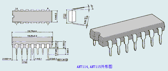 AN7114，AN7115外形圖