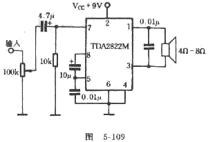 簡單易制的TDA2822M功放