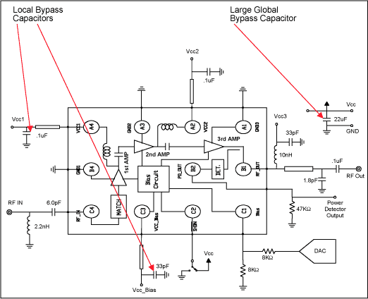 圖6. 包括內部框圖的應用電路原理圖