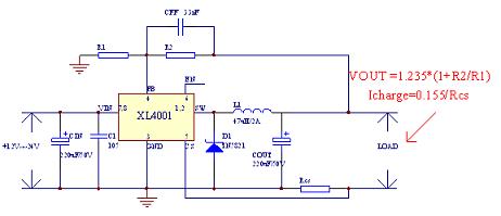 XL4001典型應用電路