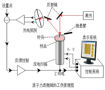 原子力顯微鏡工作原理圖