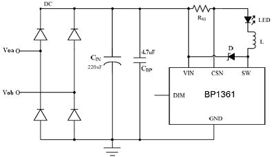 BP1361應(yīng)用原理圖