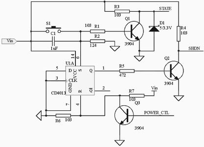 一種簡易的自動開／關機電路設計