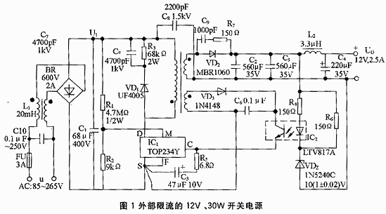 TOPSwitch-FX系列單片機開關電源