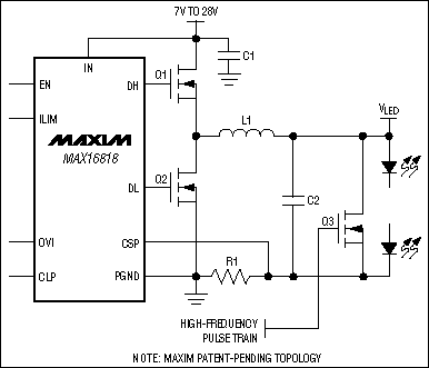 MAX16818:典型工作電路