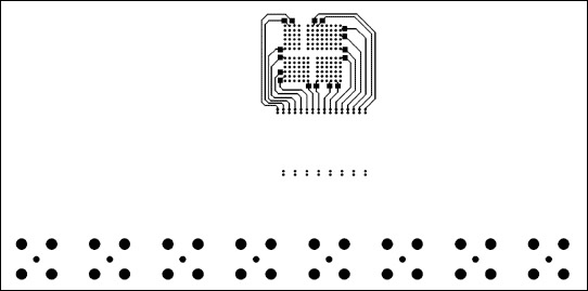 Figure 4-4. DS3154 quad-port, T3/E3 LIU layout—bottom conducting layer.