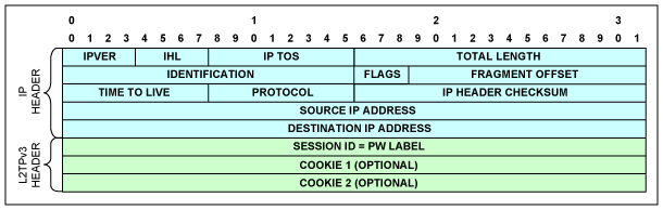 圖8. L2TPv3/IPv4報頭