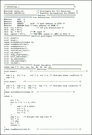 Figure 1. Program Listing.