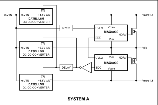 Figure 14. Parallel type-A system also illustrating delayed and inverted ENABLE.