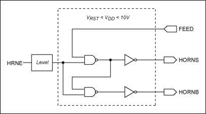 圖1. MAXQ3210微控制器的壓電音驅動電路