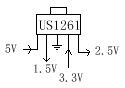 主板1.5V或2.5V電壓供電方式