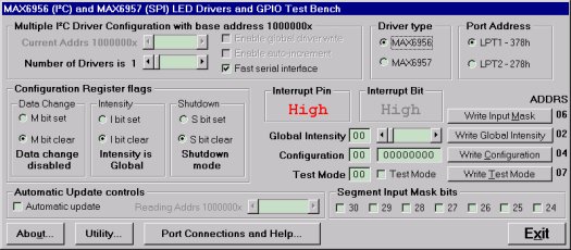 Figure 3. I2C program display.