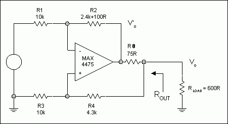 圖4. 例1 (為簡單起見，沒有標出電源去耦)