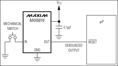 MAX6816、MAX6817、MAX6818：典型工作電路