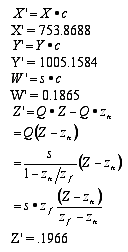 我們可計算出三維虛擬世界中的點(X、Y、Z、1.0)將變換到位置(X'、Y'、Z'、W')