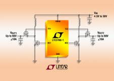 雙輸出、大功率同步升壓型開關 DC/DC 控制器 LTC3788/-1