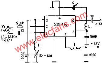 XG1590作10.7MHZ放大電路的應用  m.xsypw.cn