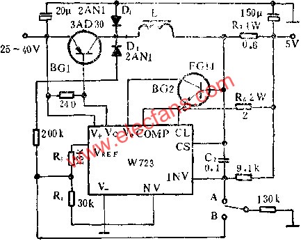 開關穩壓器應用線路圖  m.xsypw.cn
