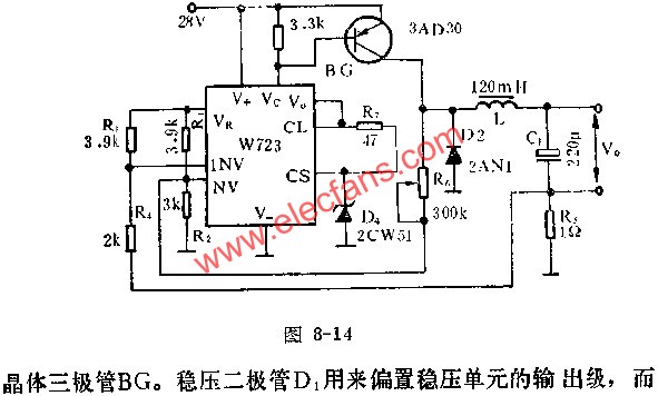 固定電流開關(guān)穩(wěn)壓器應(yīng)用線路圖  m.xsypw.cn