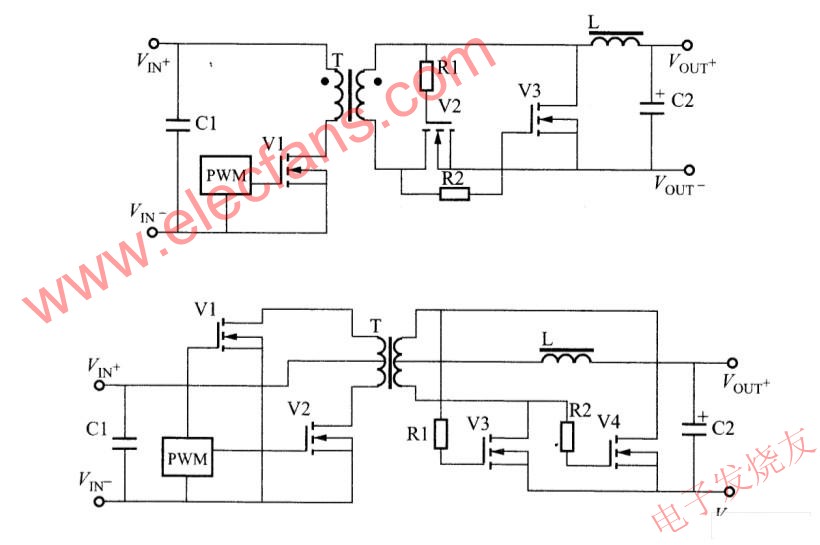 反激、正激、推挽電路的自偏置同步整流電路 m.xsypw.cn