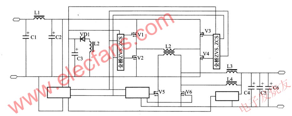 ZVS、ZCS 同步整流控制電路的原理圖 m.xsypw.cn