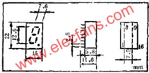 CL102十進顯示器的結構尺寸電路圖  m.xsypw.cn