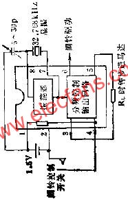 LH5544低頻時鐘集成電路的應用電路圖  m.xsypw.cn