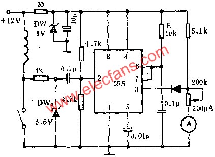 時基集成電路組成速率檢測電路圖 m.xsypw.cn