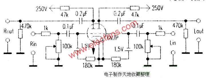 6N7P膽電路前級  m.xsypw.cn