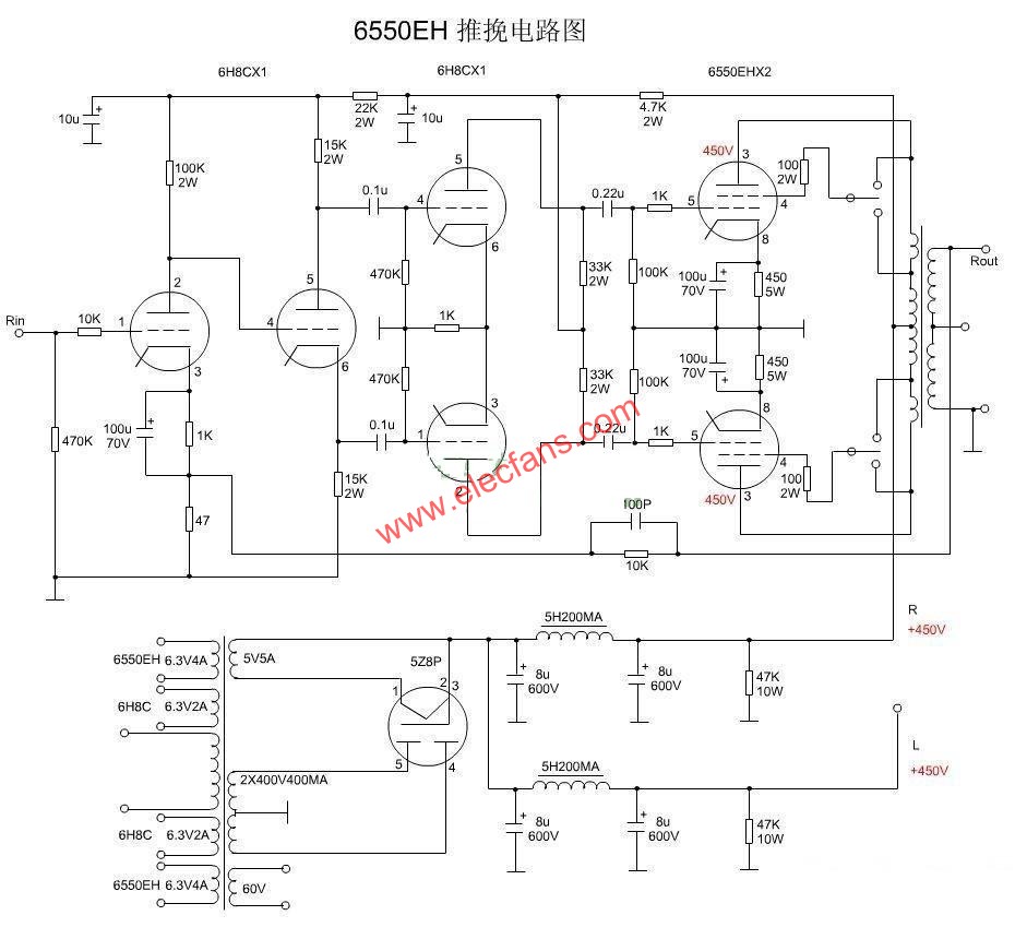 6550膽機電路圖(三) m.xsypw.cn