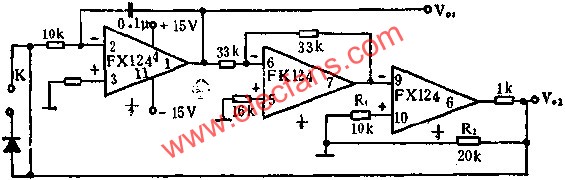 FX124組成的多種波形發生器電路圖  m.xsypw.cn