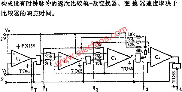 四位A/D轉換器電路圖  m.xsypw.cn