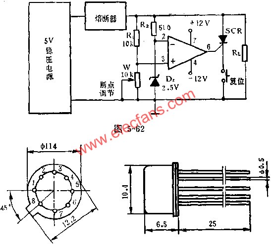 快速過壓保護器電路圖  m.xsypw.cn