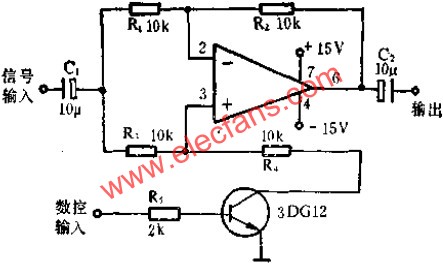 數控式模擬開關電路圖  m.xsypw.cn