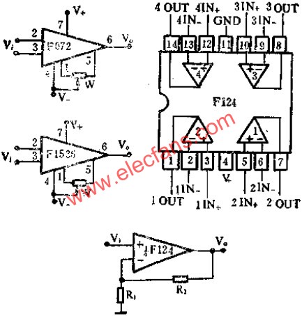 運放典型接線圖  m.xsypw.cn