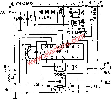 SF1144圖象中放電路的應(yīng)用電路圖  m.xsypw.cn
