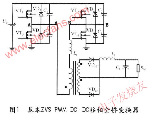 基本ZVS PWM DC—DC移相全橋變換器 m.xsypw.cn