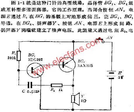 單音門鈴線路  m.xsypw.cn