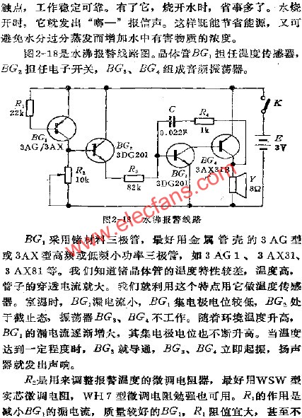 水沸報警電路  m.xsypw.cn