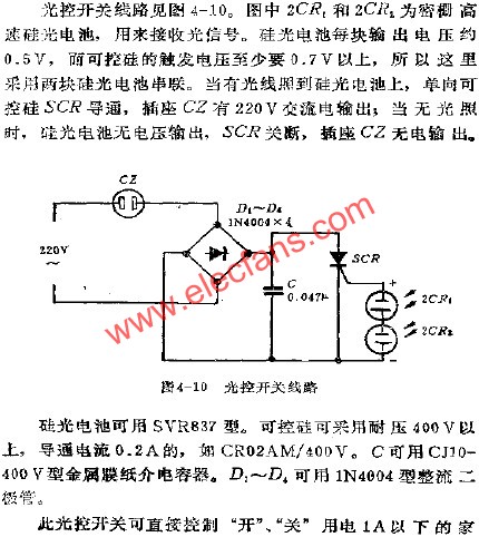 光控開關電路  m.xsypw.cn