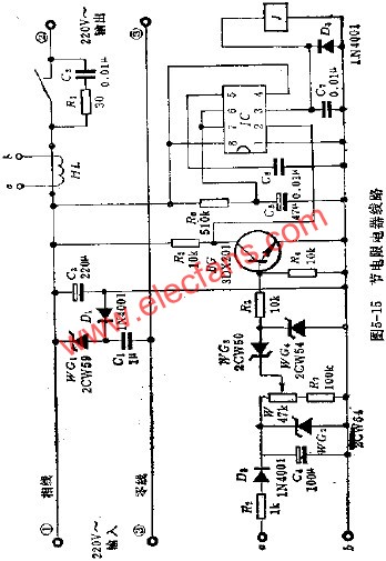 節(jié)電限電器電路圖  m.xsypw.cn