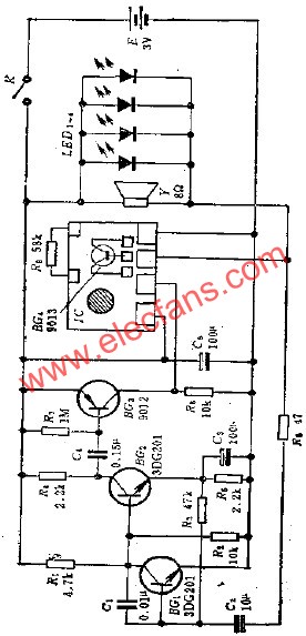 聲控音樂娃娃電路  m.xsypw.cn