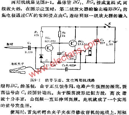 信號尋跡、發生兩用機電路圖  m.xsypw.cn