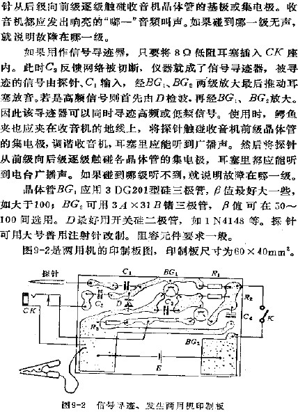 信號尋跡、發生兩用機印制板