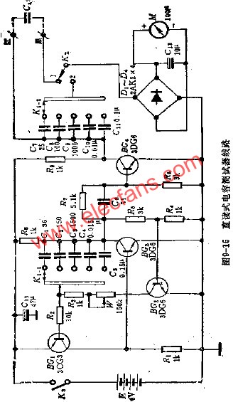 直讀式電容測試器電路  m.xsypw.cn