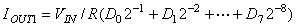 用AD7008構成可程控正弦波信號發生器圖示