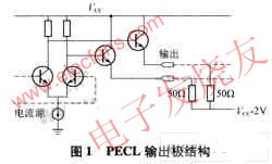 　一個(gè)標(biāo)準(zhǔn)的PECL輸出極 m.xsypw.cn