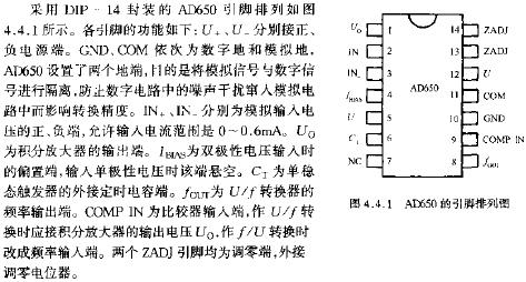 AD650的引腳排列圖  m.xsypw.cn