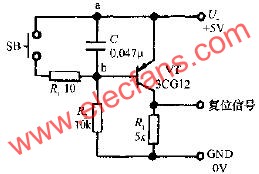 上電自動復位及手動復位電路  m.xsypw.cn