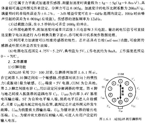 ADXL05的引腳排列  m.xsypw.cn